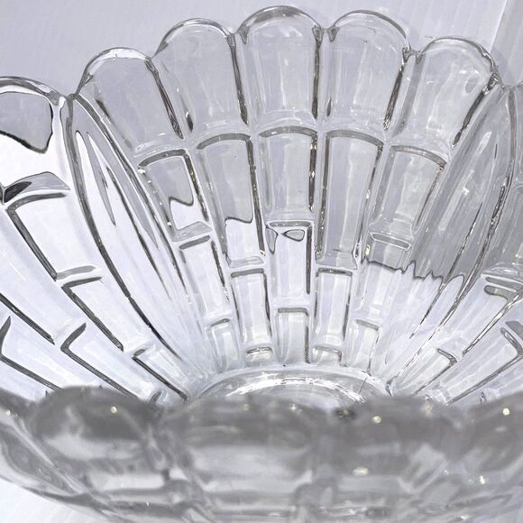 Vintage LEAD CRYSTAL Bowl Handcrafted in Bulgaria 8 x 5.5 inches - Picture 5 of 13